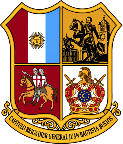 Escudo del Capítulo Brigadier General Juan Bautista Bustos
